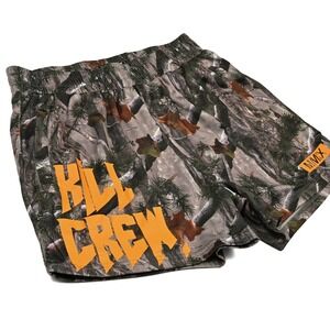 Kill Crew Shorts Men's Large Camo Lined Mesh Athletic Running Training Gym Fight